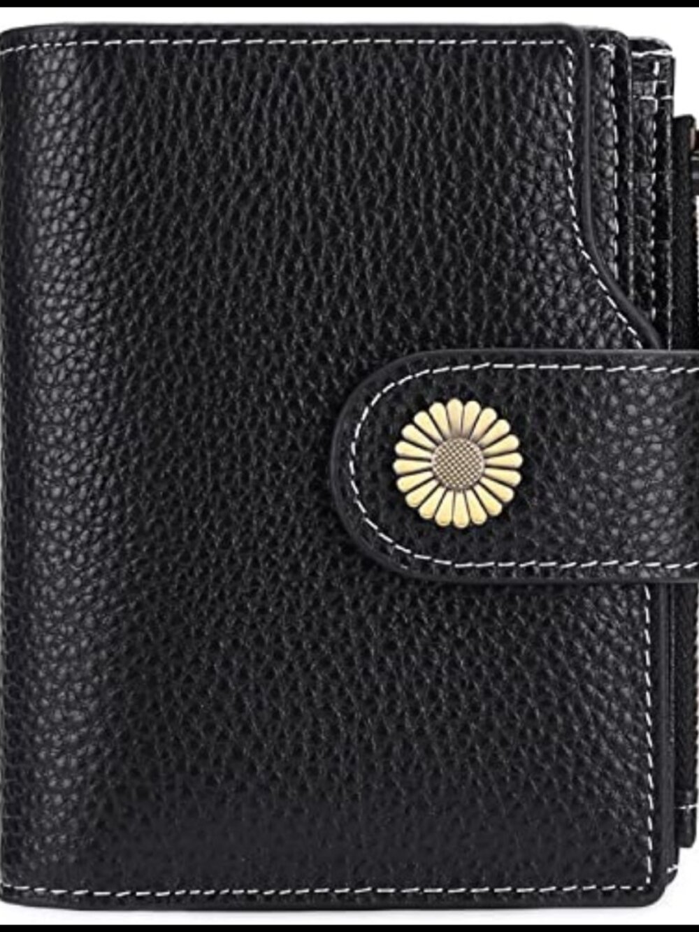 Small Leather Bifold RFID Wallet Card Holder for Women Compact